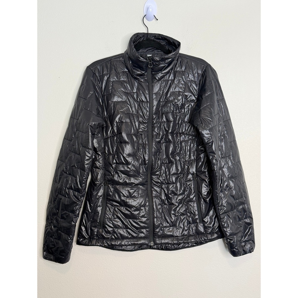 Helly Hansen Women's Black Lifaloft Insulator Quilted Puffer Jacket Full Zip M